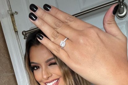 La fotografía publicada por la presentadora.