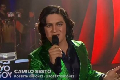 El ecuatoriano durante una de sus presentaciones.