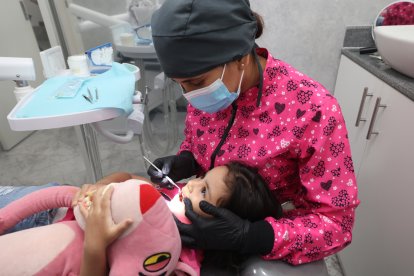 Carla Romo Olvera, odontopediatra y docente de la Universidad de Guayaquil, expone sobre los errores durante el cepillado de dientes.