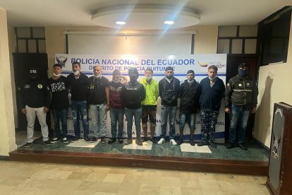 Los detenidos son ecuatorianos y algunos tienen historial delictivo.