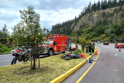 El accidente se registró en la avenida Simón Bolívar.