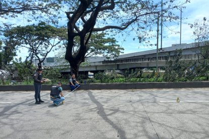 Miembros de la ATM cerraron parcialmente la avenida del Bombero para recabar evidencia