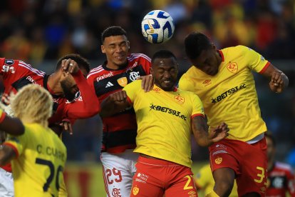 Aucas y Flamengo se miden este 5 de abril en Quito, en la Copa Libertadores.