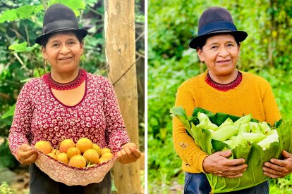 María Delfina Margarita Saca González cuenta sus experiencias en el campo.