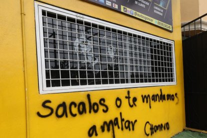 Esta fue la pared vandalizada por los pillos