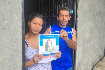 Los padres de Cristabel Montalván junto a otros familiares de la menor se mantienen en la búsqueda de la chica.