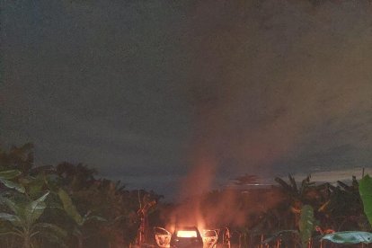 Vicente Washington López Bravo fue baleado y quemado en el interior de este vehículo.