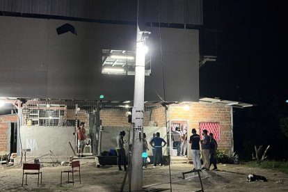 Uno de los cuerpos quedó en un área destinada para habitación.