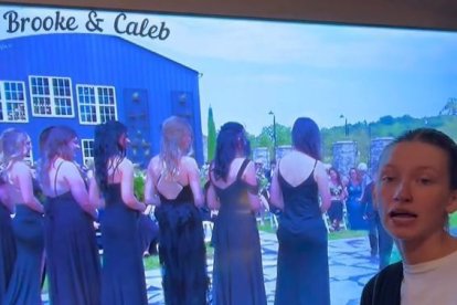 La joven mostró el resultado de las grabaciones en un vídeo en su cuenta de TikTok.