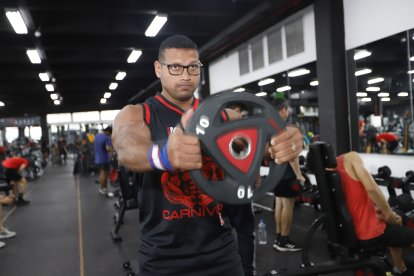 En julio 

tiene una competencia de fisicoculturismo en Guayaquil y luego en Colombia.