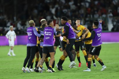 En el estadio Rodrigo Paz Delgado se lleva el encuentro entre LIGA VS BARCELONA Quito 15 de Abril de 2023 GUSTAVO GUAMAN Agencia (ag-expreso ag-extra - ag-Quito)