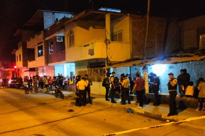 La víctima recibió varios disparos.