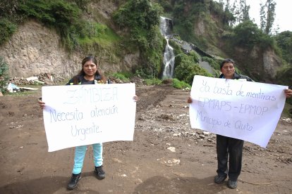 Moradores exigen a las autoridades una intervención urgente.