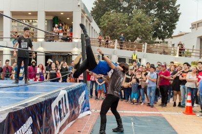 Un evento espectacular es ver a los luchadores en acción.