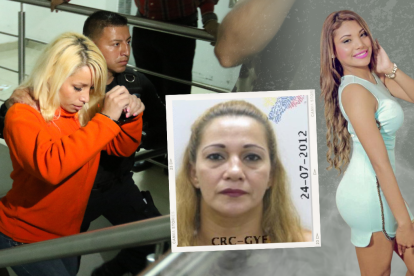 Simuy Lozano fue sentenciada a 23 años y 11 meses de cárcel en enero del 2016. Su madre Carolina Salabarria (círculo) cumple la misma condena.