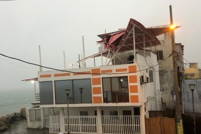 Varios inmuebles resultaron afectados por el mal tiempo