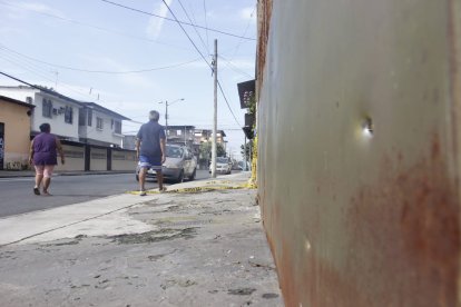En el sitio, la mañana de este lunes, aún quedaba la cinta que se utilizó para cercar la zona.