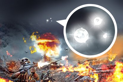 Objetos voladores no identificados han aparecido en conflictos bélicos.