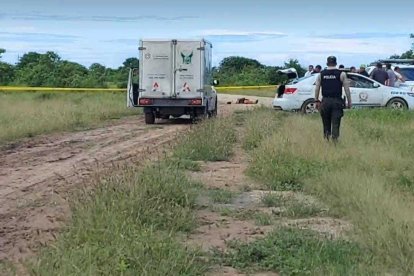 En este lugar encontraron a la víctima con las manos y pies atados.