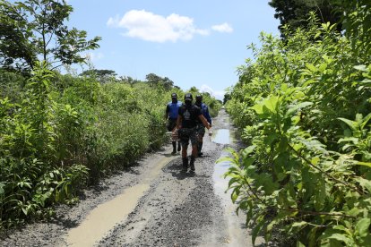 Personal del Grupo de Intervención y Rescate colaboró en el rescate de los cuerpos.