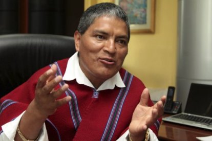 Luis Chango directivo de Mushuc Runa habló de que tiene el perfil para ser presidente del Ecuador.