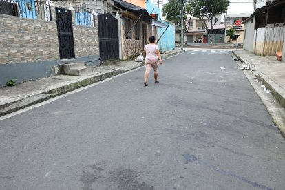 En esta calle fue apuñalado Wilmer  Atanacio Baren Velásquez, de 42 años.