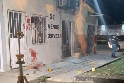 Walter Llugsha Guanín fue asesinado a tiros. En el lugar se hallaron 8 indicios balísticos.