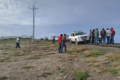 La Policía acudió al lugar para realizar las invetigaciones.