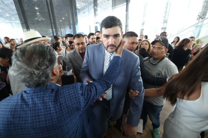 El alcalde Álvarez ofreció un discurso de aproximadamente 20 minutos.