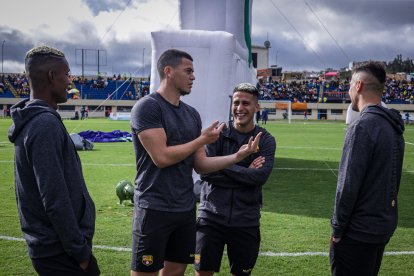 Gente amarilla: Fidel Martínez, Paco Rodríguez, Titi Ortiz y Jonathan Bauman listos para enfrentar a Orense.