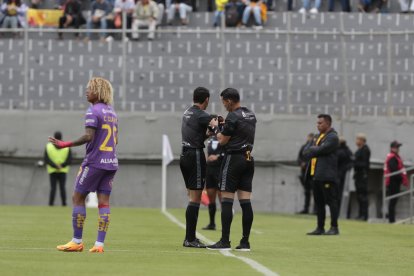 Aucas se quejó por el desempeño del árbitro y del VAR en el juego ante Gualaceo.