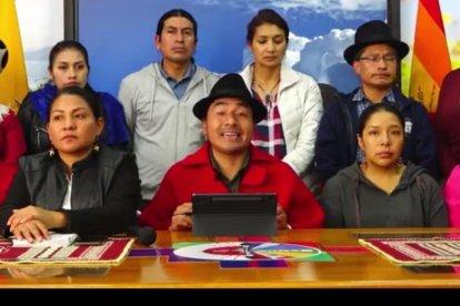 Leonidas Iza, presidente de la Conaie, se pronunció y explicó las decisiones que tomaron desde el movimiento indígena.