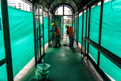 Estos trabajos corresponden a una segunda fase de un plan para mejorar las paradas.