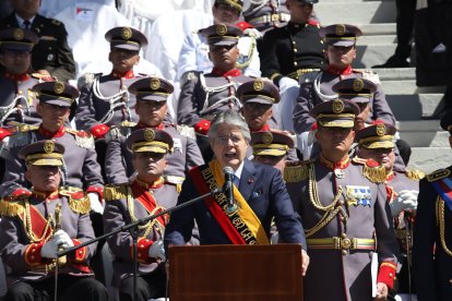 El presidente Guillermo Lasso presenta informe a la nación en la Plataforma Social.