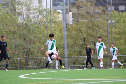 Fadel Atwi Maquilón tiene 12 años y ahora está en el Rayo Alcobendas FC.