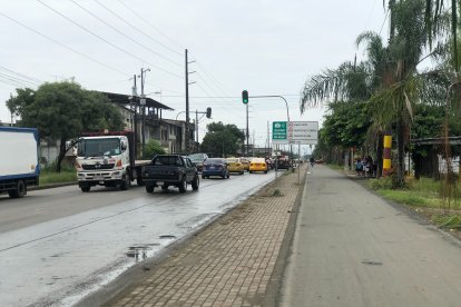 En esta vía fue captado el ladrón cuando lo hicieron correr completamente desnudo.