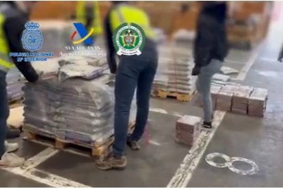 La Policía española desarticuló una banda que introducía cocaína a Europa desde Ecuador y Colombia.