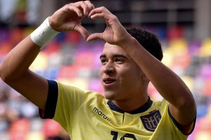 Kendry Páez marcó su primer gol con Ecuador en el Mundial sub-20, ante Fiyi.