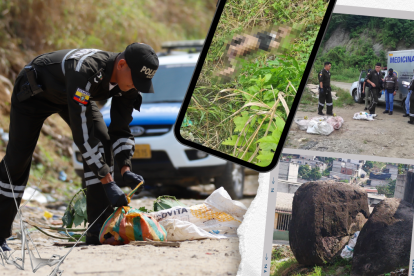 La mañana del domingo en la cooperativa Janeth Toral aparecieron en sacos los restos de dos hombres divididos en siete partes cada uno.