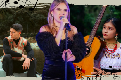 Álex Ponce, Mar Rendón y Ñusta Picuasi.