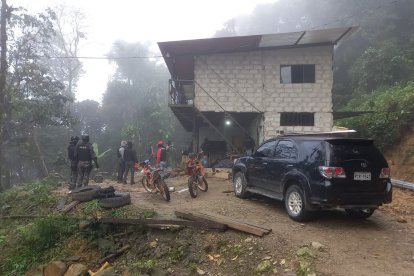 Una de las fotografías difundidas por el jefe policial sobre los operativos realizados.
