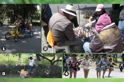 Estas imágenes resumen las actividades que realizan los capitalinos en un domingo.