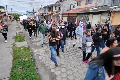 Los cuencanos marcharon contra la delincuencia.