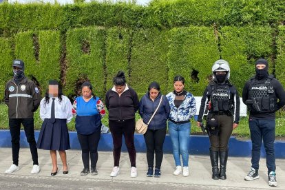 Las sospechosas fueron puestas a órdenes de las autoridades.