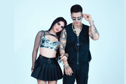 Kimberly Loaiza y Juan de Dios Pantoja.