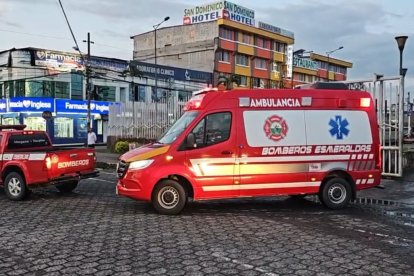 Una ambulancia trasladó al concejal a Quito.