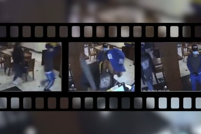 El robo en un restaurante en el norte de Quito fue grabado por las cámaras de seguridad.