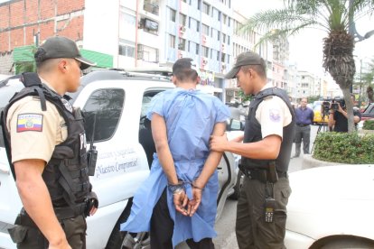 Un delincuente fue llevado a unidad judicial por la Policía.