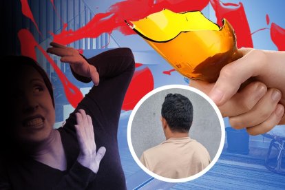 El supuesto agresor, Eliseo Anzules, fue llevado a la Fiscalía.