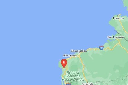 El epicentro del sismo fue en Esmeraldas.
